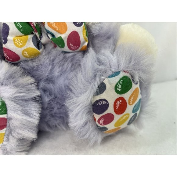 Goffa Purple Rabbit Plush Jellybean Bowtie with Tag 16 in - Picture 6 of 16